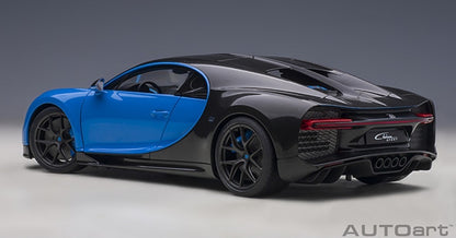 Bugatti Chiron Sport French Racing Blue/Carbon  '19 1/18 Scale Auto Art AA70997