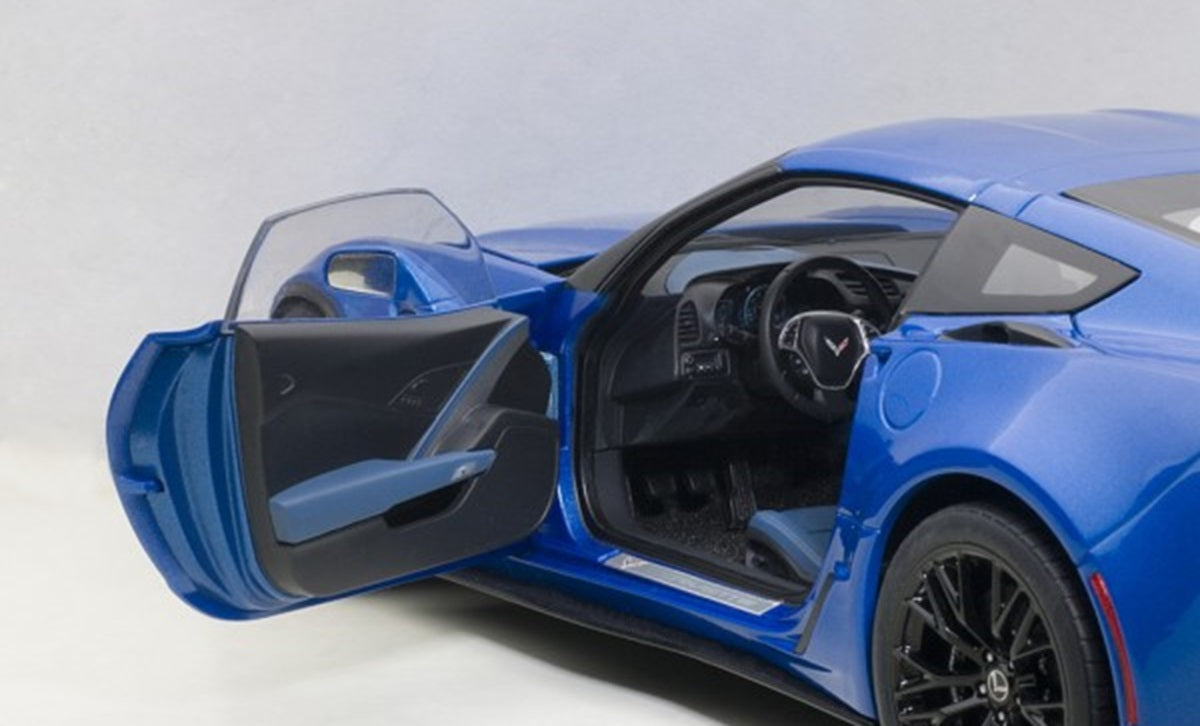 Chevrolet Corvette C7 Z06 Laguna Blue Tintcoat  1/18 Scale Auto Art AA71265