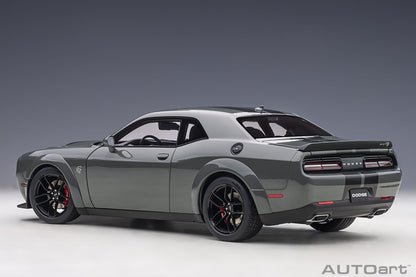 Dodge Challenger SRT Hellcat Widebody 2018 Grey/Gunmetal Str 1/18 Scale Auto Art AA71738