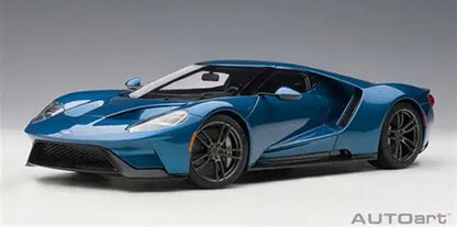 Ford Gt Liquid Blue 2017 1/18 Scale Auto Art AA72942