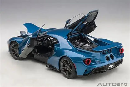 Ford Gt Liquid Blue 2017 1/18 Scale Auto Art AA72942