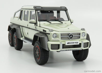 Mercedes-Benz G63 AMG 6 X 6 White 1/18 Scale Auto Art AA76307