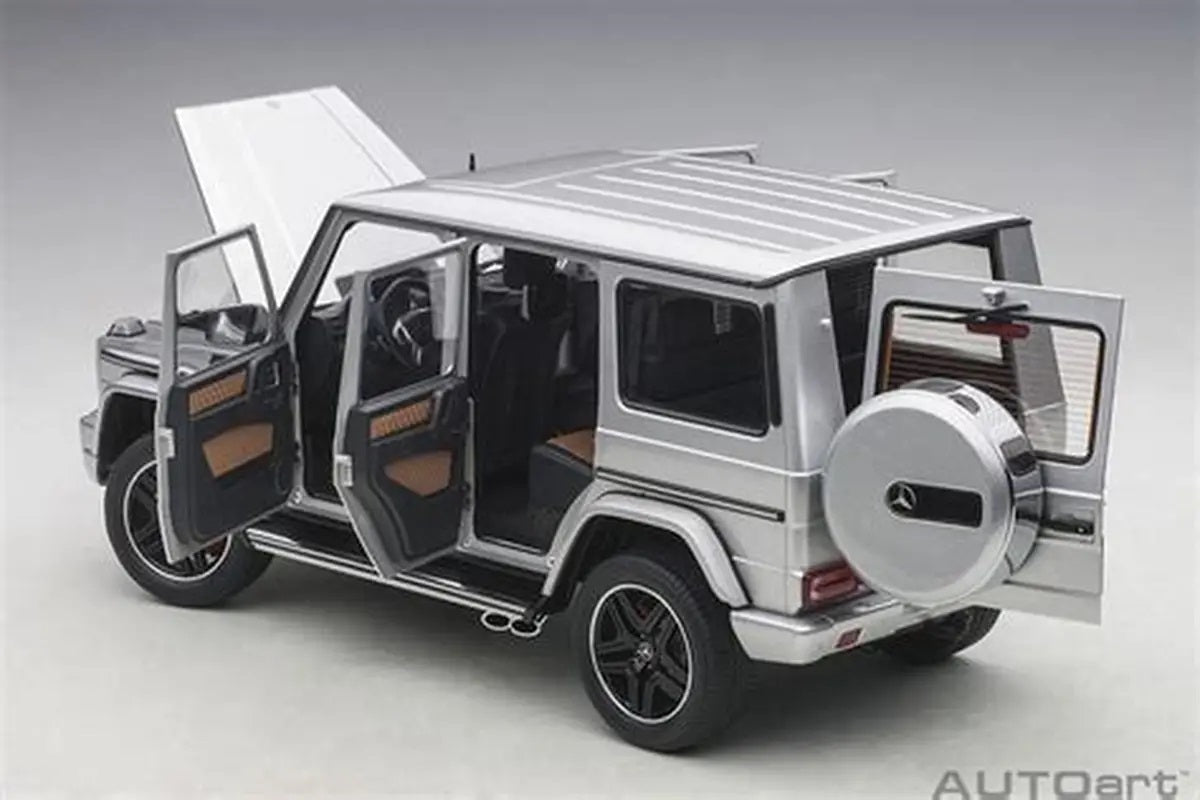 Mercedes- Benz AMG G63 2017 Silver 1/18 Scale Auto Art AA76323