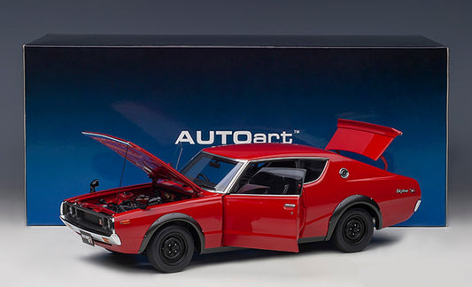 Nissan Skyline 2000GT-R KPGC110 Red  1/18 Scale Auto Art AA77473