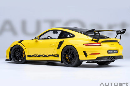 Porsche911 (991.) GT3RS Weissach Package Racing Yellow - 1/18 Scale - Auto Art - AA78178