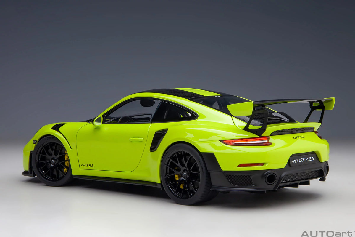 Porsche 911 (991.2) GT2 RS Weissach Package Acid Green - 1:18 Scale - Auto Art - AA78187
