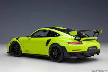 Porsche 911 (991.2) GT2 RS Weissach Package Acid Green - 1:18 Scale - Auto Art - AA78187