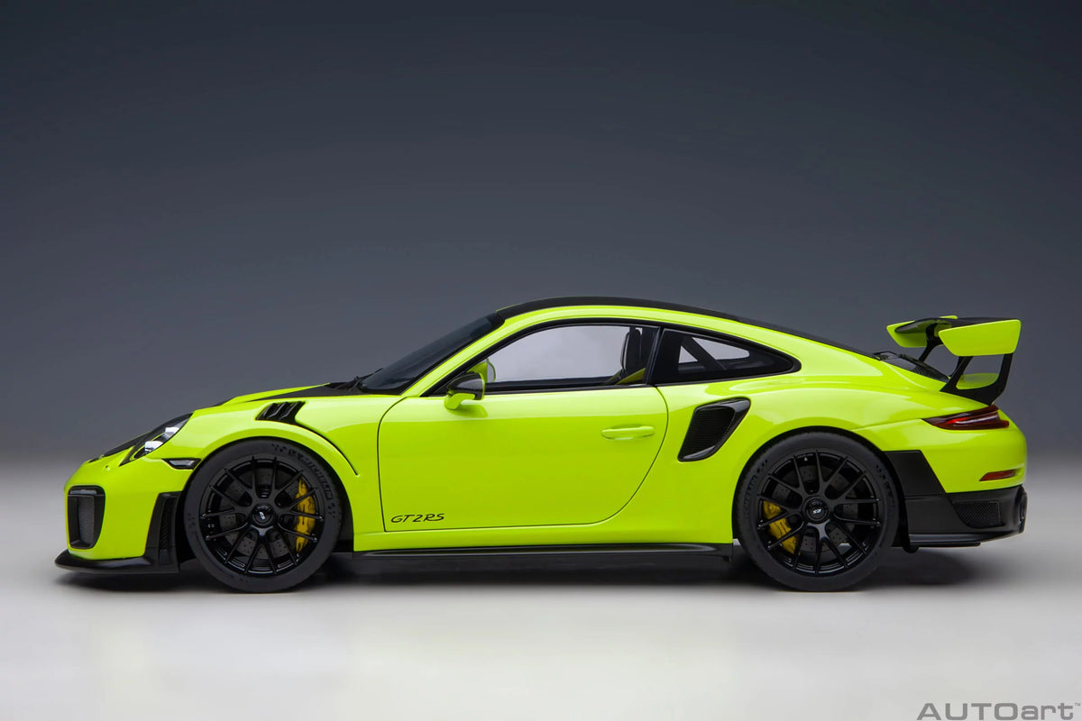 Porsche 911 (991.2) GT2 RS Weissach Package Acid Green - 1:18 Scale - Auto Art - AA78187