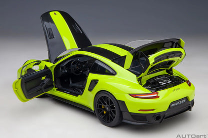 Porsche 911 (991.2) GT2 RS Weissach Package Acid Green - 1:18 Scale - Auto Art - AA78187