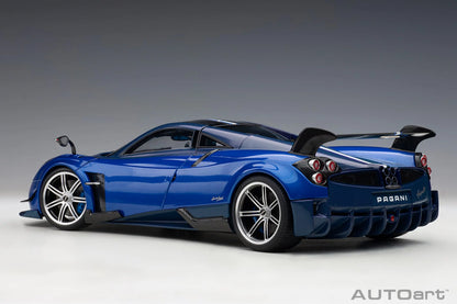 Pagani Huayra BC Carbon Fibre Blu Francia - 1/18 Scale - Auto Art - AA78277