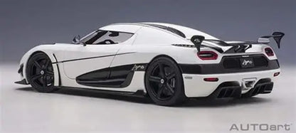 Koenigsegg Agera RS White/Black 1/18 Scale Auto Art AA79021