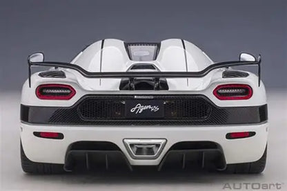 Koenigsegg Agera RS White/Black 1/18 Scale Auto Art AA79021