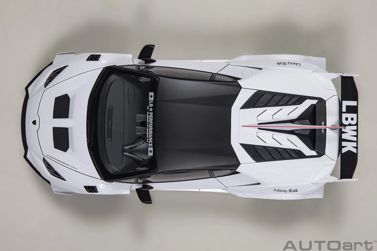 Huracán GT Liberty Walk LB Silhouette Works White - 1:18 Scale - Auto Art - AA79125