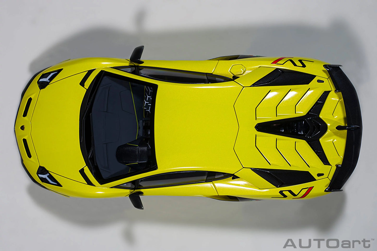 Lamborghini Aventador SVJ Giallo Tenerife/Pearl Yellow - 1/18 Scale - Auto Art - AA79175