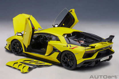 Lamborghini Aventador SVJ Giallo Tenerife/Pearl Yellow - 1/18 Scale - Auto Art - AA79175