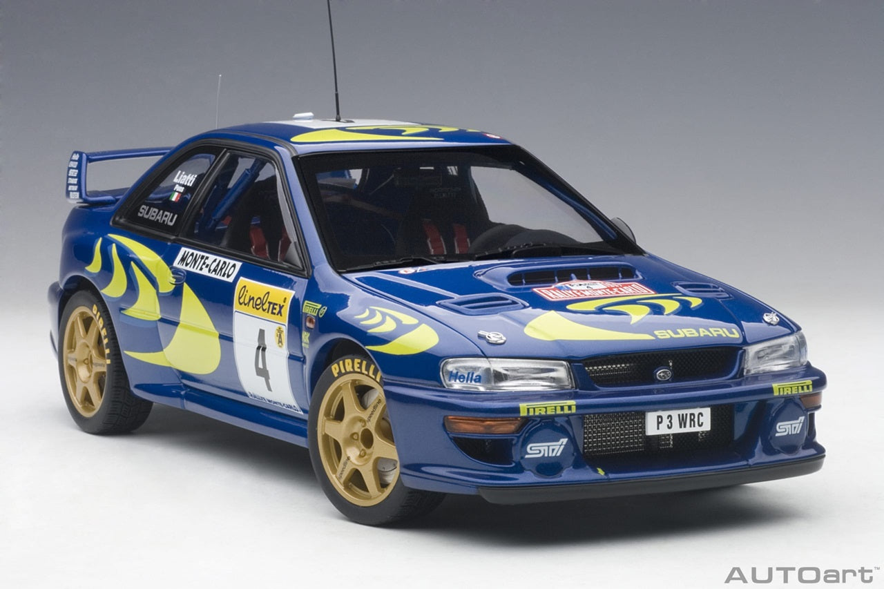 Subaru Impreza WRC #4 Liatti/Abriziapons Mc Rally '97 1/18 Scale Auto Art AA89791