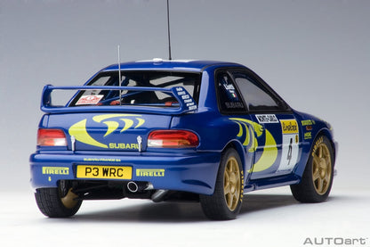 Subaru Impreza WRC #4 Liatti/Abriziapons Mc Rally '97 1/18 Scale Auto Art AA89791