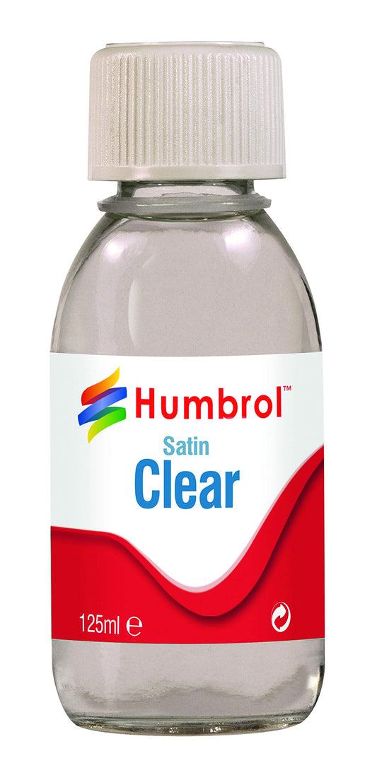 Humbrol Clear Satin 125ml Bottle - Humbrol AC7435