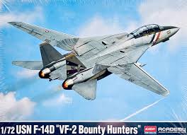 Grumman F-14D Super Tomcat "VF-2 Bounty Hunters"  1/72 Scale Academy 12590