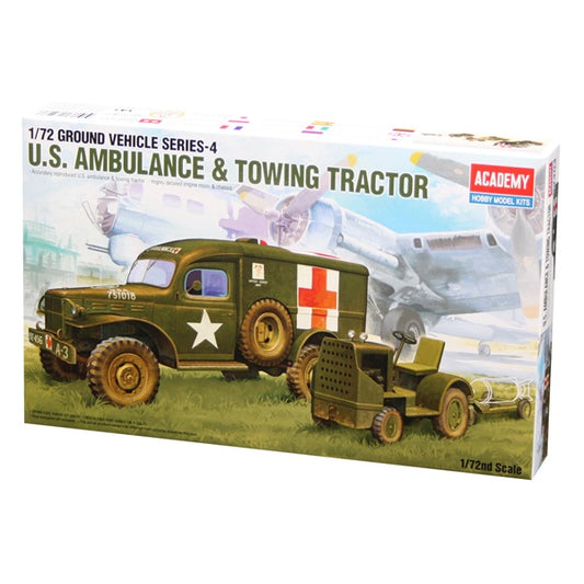 U.S. Ambulance & Tow Truck - 1/72 Scale Academy 13403