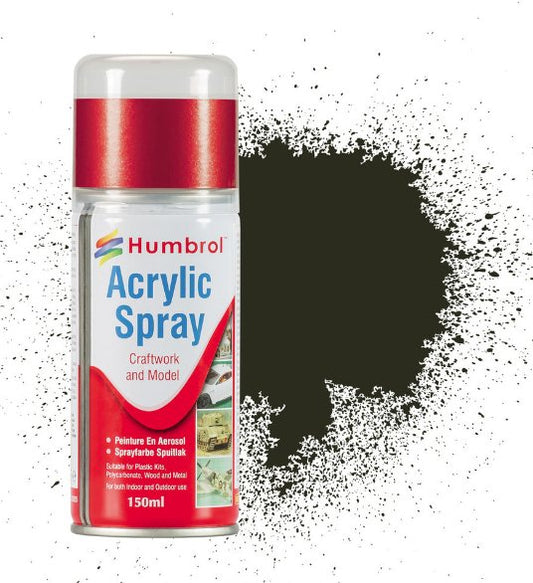Gunmetal Metallic Acrylic Spray Can 150ml - Humbrol AD6053