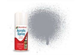 Light Grey Matt Acrylic Spray Can 150ml - Humbrol AD6064