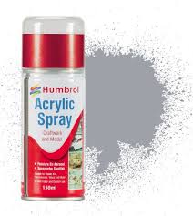 Medium Sea Grey Satin Acrylic Spray Can 150ml - Humbrol AD6165