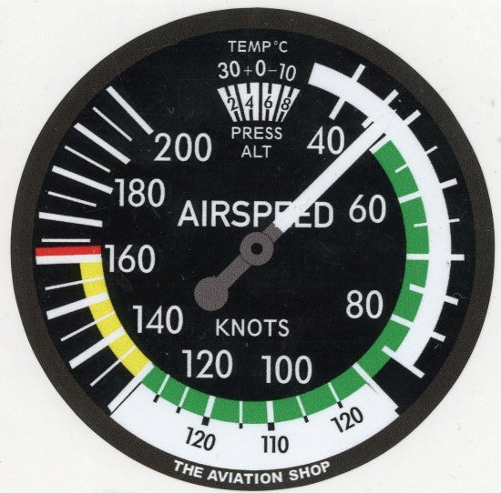 Airspeed Indicator Sticker - AI-3