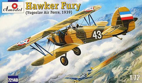 Hawker Fury Yugoslav Air Force - 1/72 Scale Amodel AMO72140