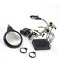 Third Hand with 3 Magnifying Glasses and 5 LED Lights - Artesania Latina 27022-3)