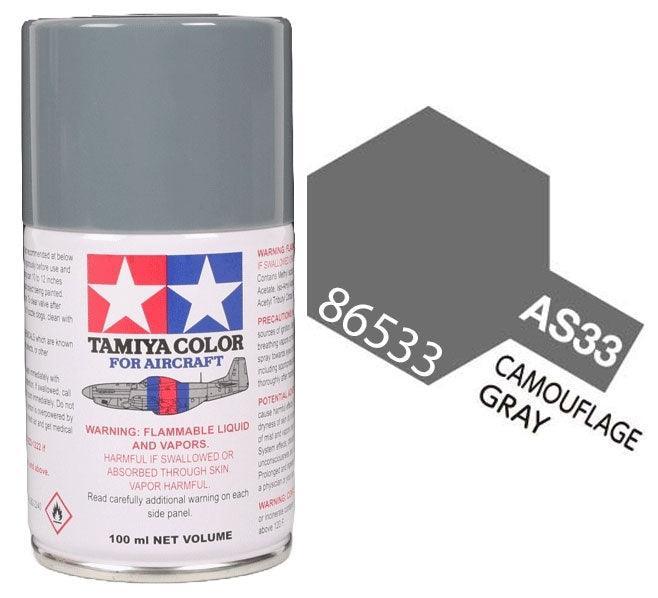 Camouflage Grey 100ml Spray Can - Tamiya AS-33