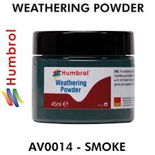 Humbrol Weathering Powder Smoke 45ml - AV0014