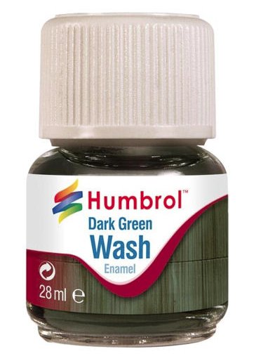 Humbrol Enamel Wash Dark Green 28ml - AV0203