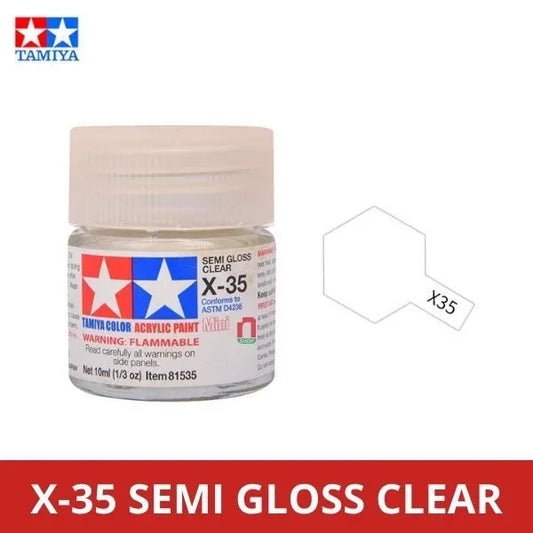 Semo Gloss Clear Acrylic Paint 10ml Tamiya X-35