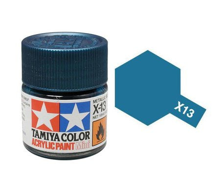 Metallic Blue Acrylic Paint 23ml Tamiya X-13