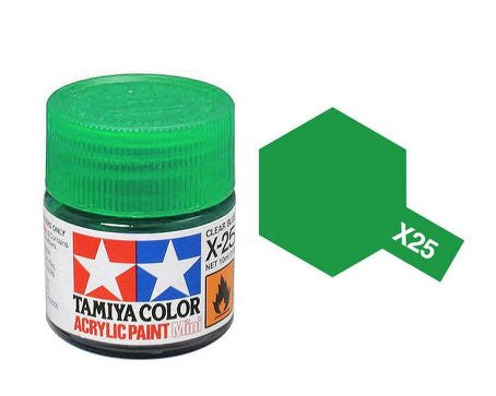 Clear Green Acrylic Paint 23ml Tamiya X-25