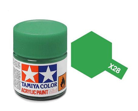Gloss Park Green Acrylic Paint 23ml - Tamiya X-28