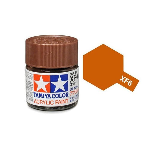 Copper Acrylic Paint 23ml Tamiya XF-6