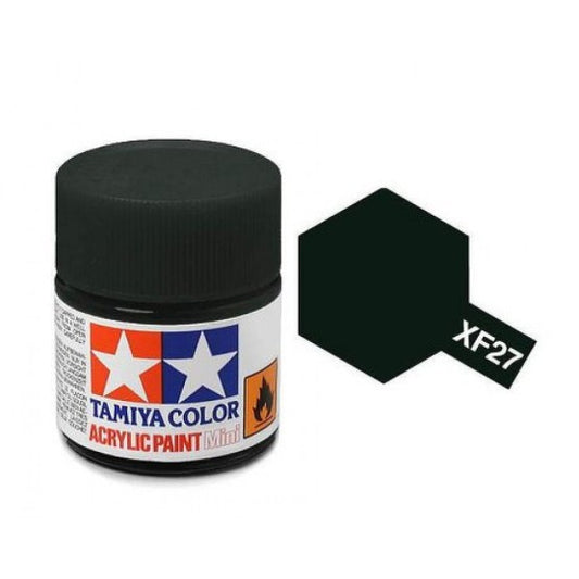 Flat Black Green Acrylic Paint 23ml Tamiya AXF-27