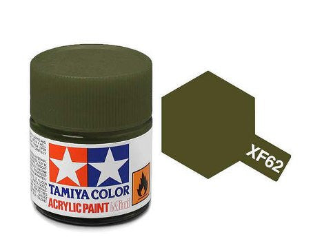 Flat Olive Drab Acrylic Paint 23ml Tamiya XF-62