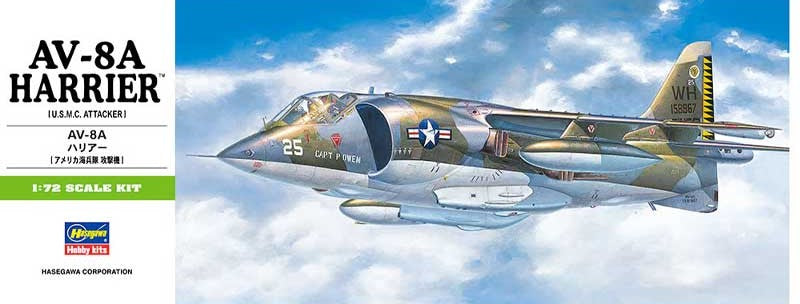 AV-8A Harrier USMC - 1/72 Scale Hasegawa B10