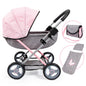 Cosy Doll's Pram w/Bag & Acc (Pink) Bayer Bay12733AA