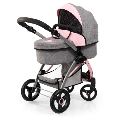 City Max Dolls Pram (Pink/Grey) Butterfly Bayer Bay17533AA