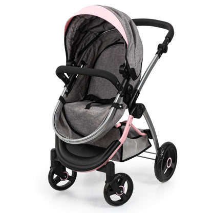 City Max Dolls Pram (Pink/Grey) Butterfly Bayer Bay17533AA