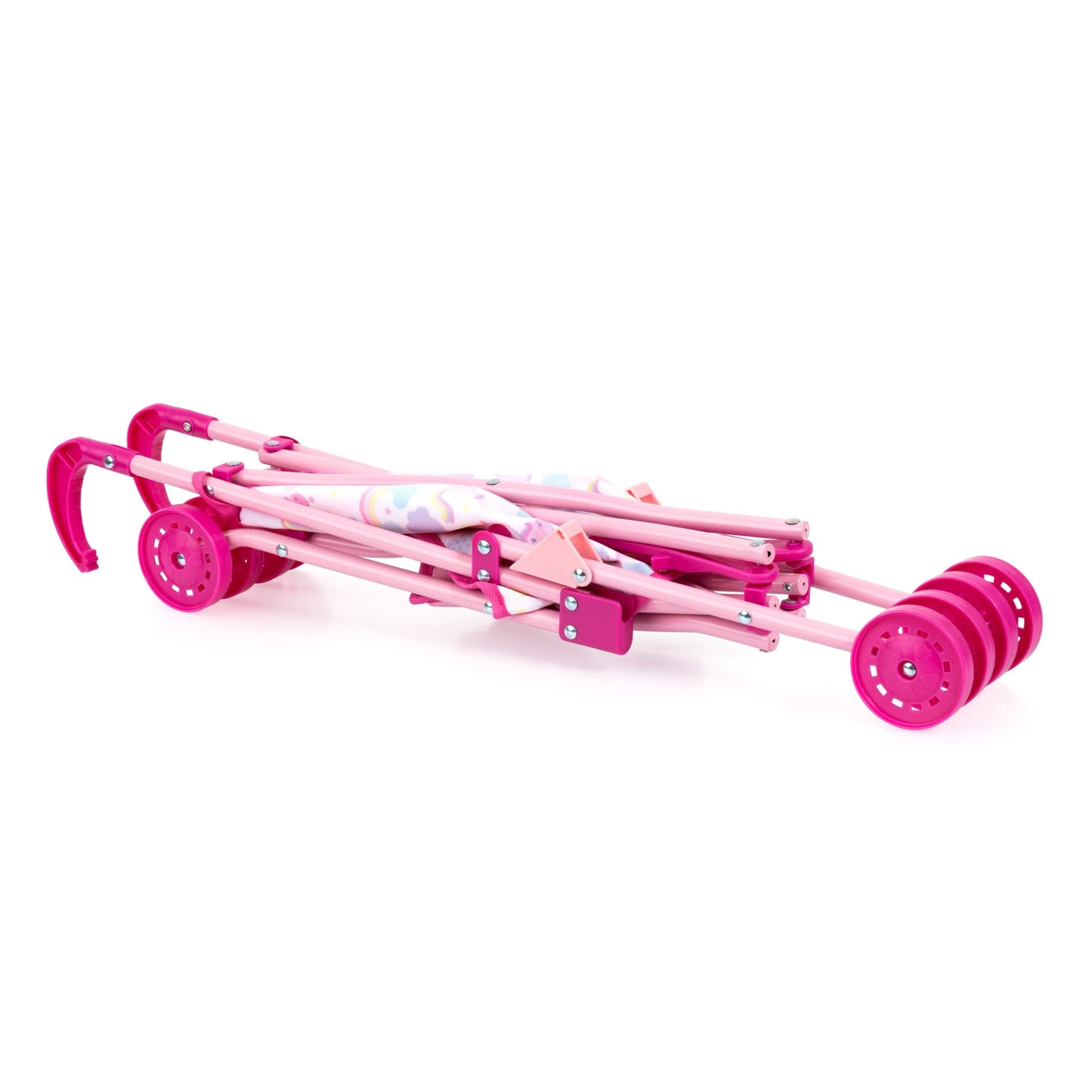 Buggy Dolls Pram Set (Pink/Unicorns) w/30cm Doll Bayer Bay30585AB