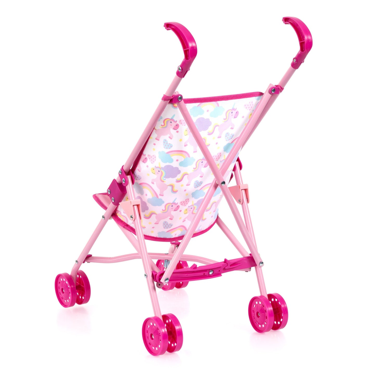 Buggy Dolls Pram Set (Pink/Unicorns) w/30cm Doll Bayer Bay30585AB