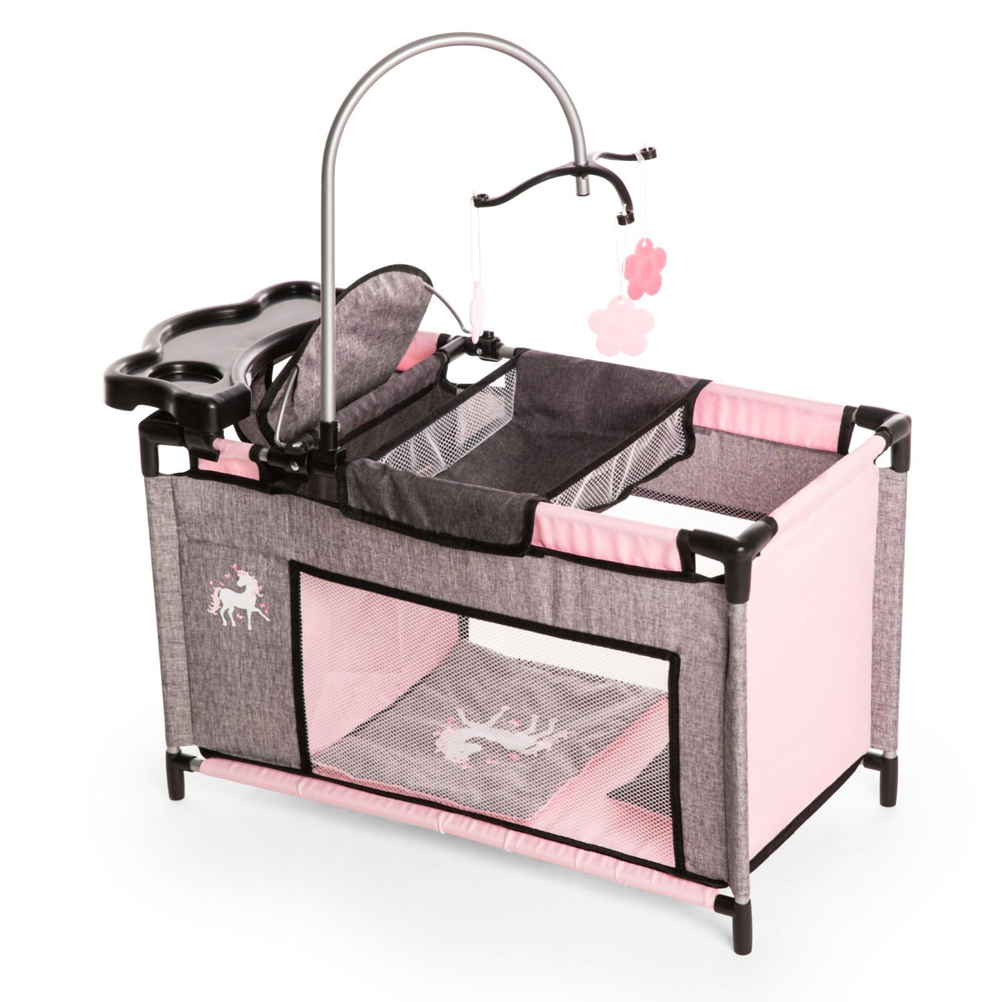 Doll Multibed (Pink/Grey) with Unicorn Bayer Bay62633AB