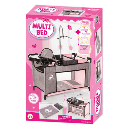Doll Multibed (Pink/Grey) with Unicorn Bayer Bay62633AB