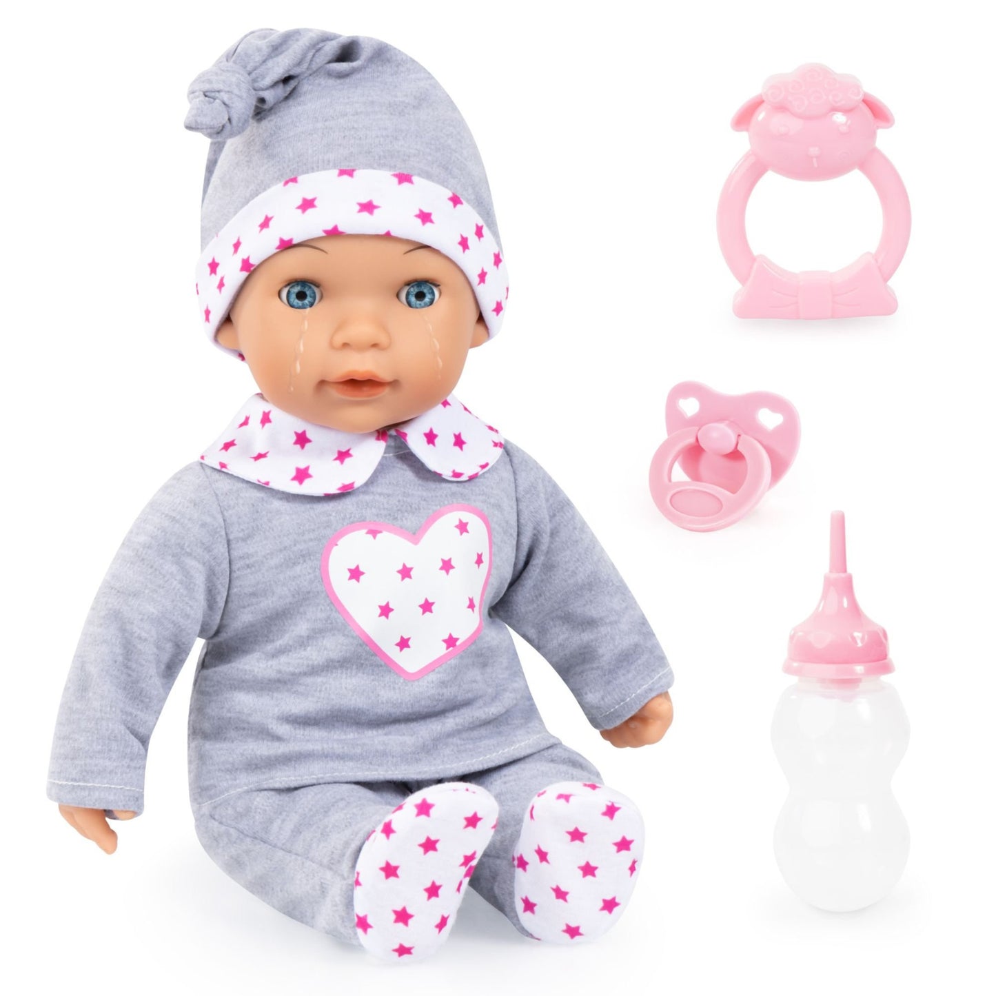 Tears Baby Doll 38cm (Grey) Heart Bayer Bay93809AL