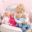 First Words Baby Doll (38cm)Pink white dots w/ears Bayer Bay93822AA